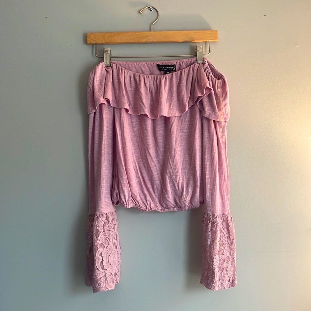 Bell sleeve top